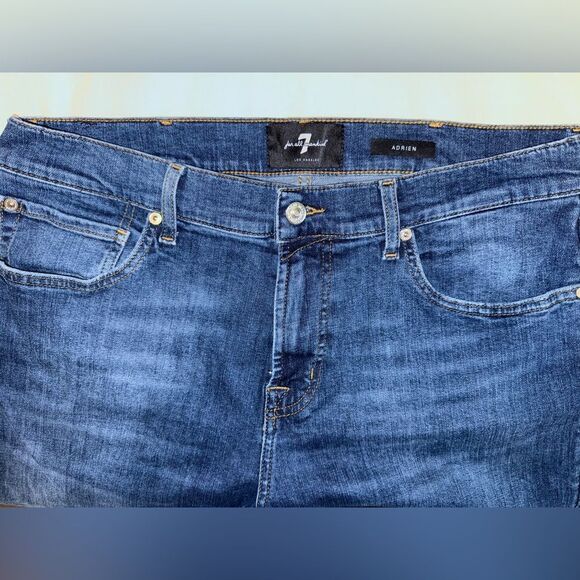 7 For All Mankind Men’s Blue Jeans Adrien Fit 36x32 - Picture 4 of 8